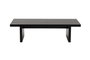 Nordure Mesa de Café Madera Negra 110x30x45 cm Mesa Pequeña 25x39.3x60 cm Tablero Melamina